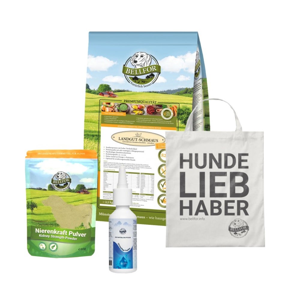 Bellfor Sparset für mittelgroße Hunde mit Futtermittelallergie und Ohrenjucken 2,610 g 2610 g