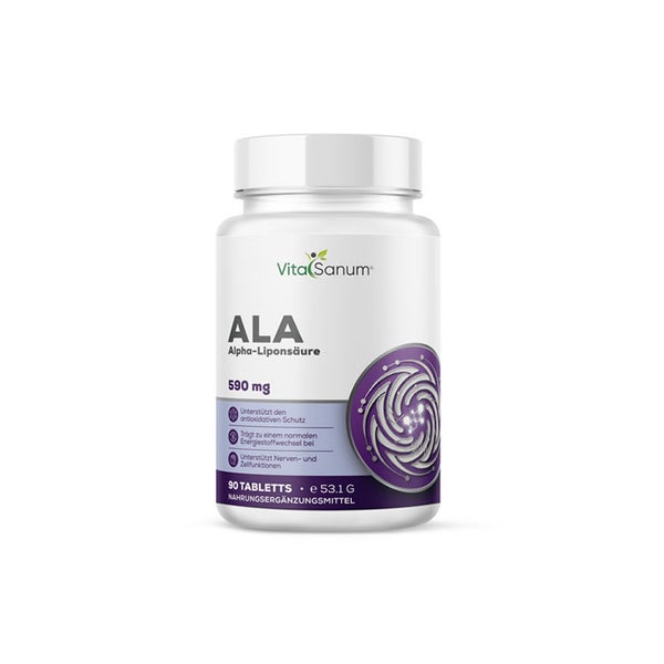 VitaSanum®- ALA (Alpha-Liponsäure) 590 mg 90 Tabletten  St