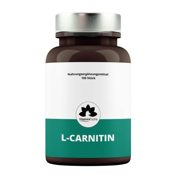 L-Carnitin Kapseln hochdosiert - 500mg L-Carnitin je Kapsel 100 St