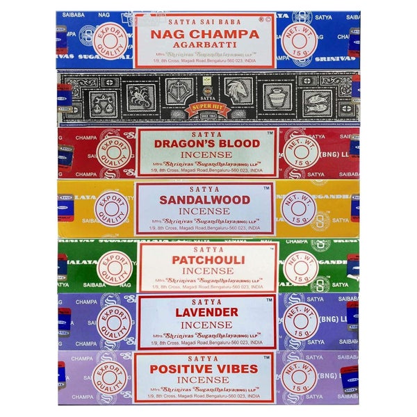 Satya Räucherstäbchen Geschenkset Nag Champa Super Hit Drach 1 St