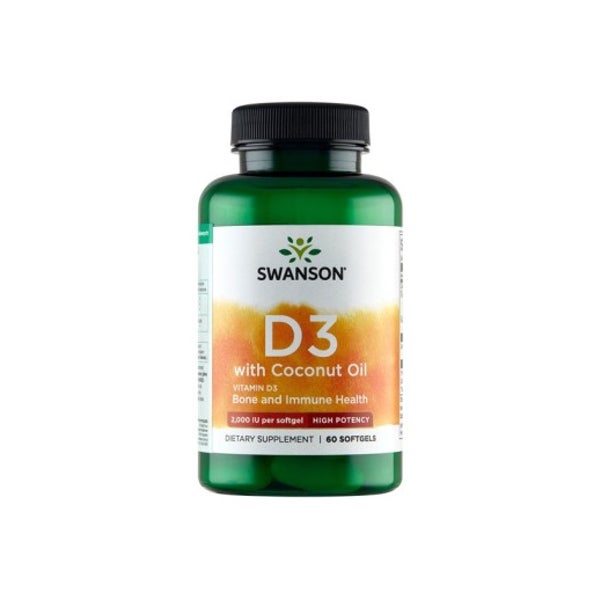 Vitamin D3 2000 IE mit Kokosnussöl, Kapseln 60 St