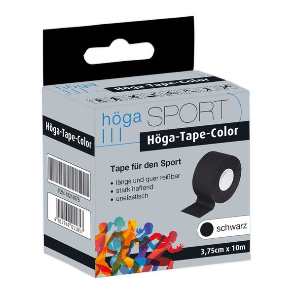 Höga-tape Color 3,75 cmx10 m schwarz 1 St