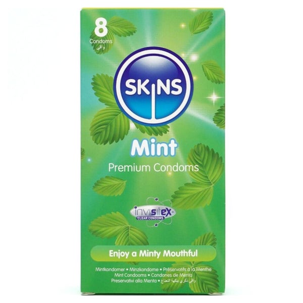 «Mint» Kondome mit feinem Minzaroma - ohne Latexgeruch (12 Kondome) 8 St