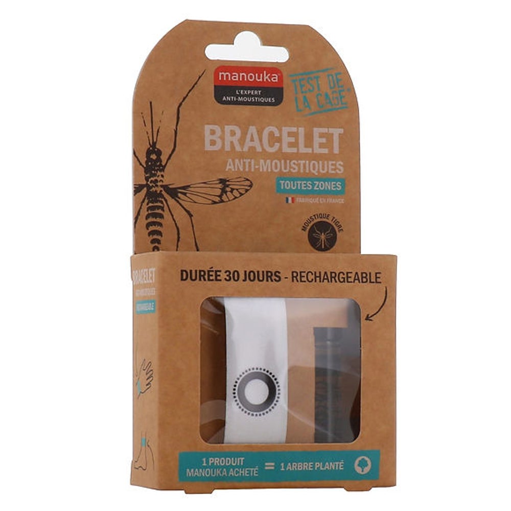 Mückenschutz Armband weiss 1 P
