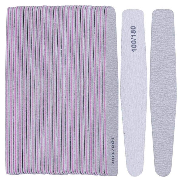 25x Nagelfeilen 100/180 Körnung Für Gelnägel Maniküre Pedikü 1 St