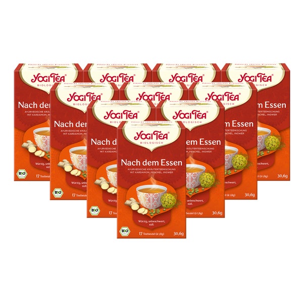 Yogi Tea - Nach dem Essen Bio Kräuterteemischung | 10 x 30,6g 10x17 St