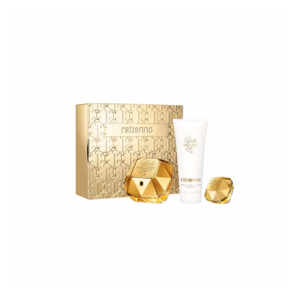 Paco Rabanne Lady Million Eau De Parfum Spray 80ml Set 3 Artikel 0,08 l