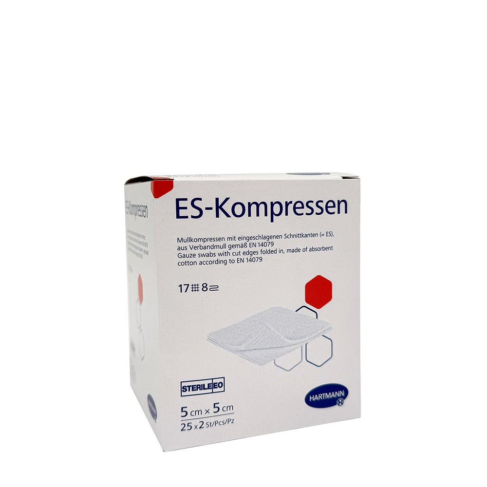 Es-kompressen Steril 5x5 Cm 8fach 25X2 St