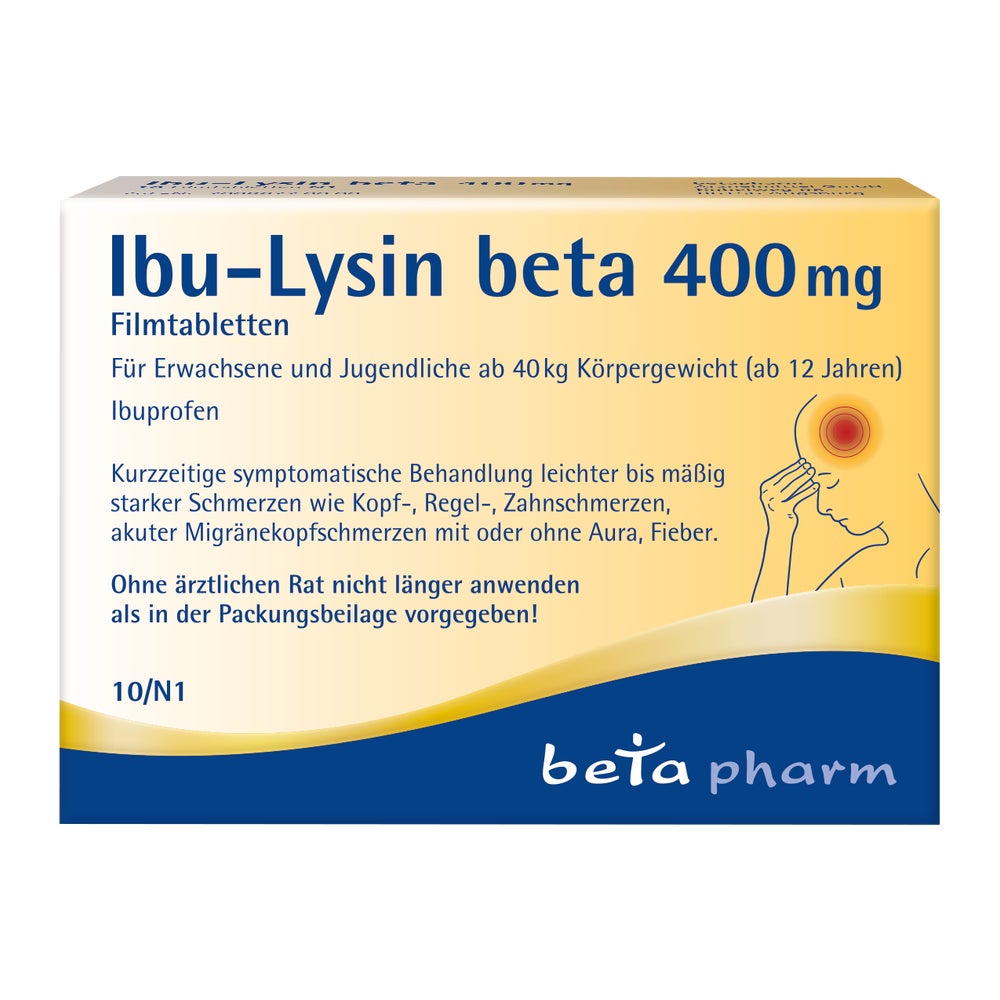 Ibu-lysin Beta 400 Mg Filmtabletten 10 St