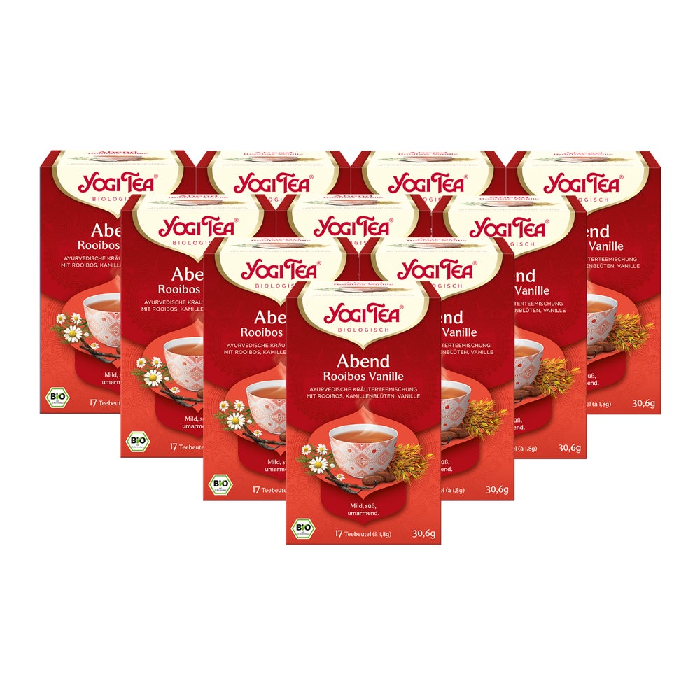 Yogi Tea - Abend Rooibos Vanille Bio Kräutertee | 10x30,6g 10x17 St