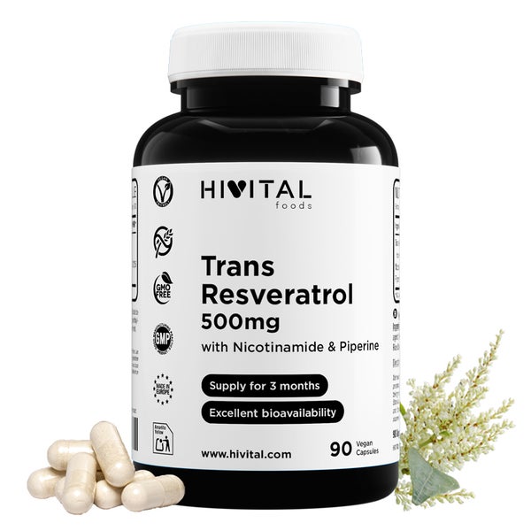 Resveratrol 500 mg | 90 vegane Kapseln 90 St
