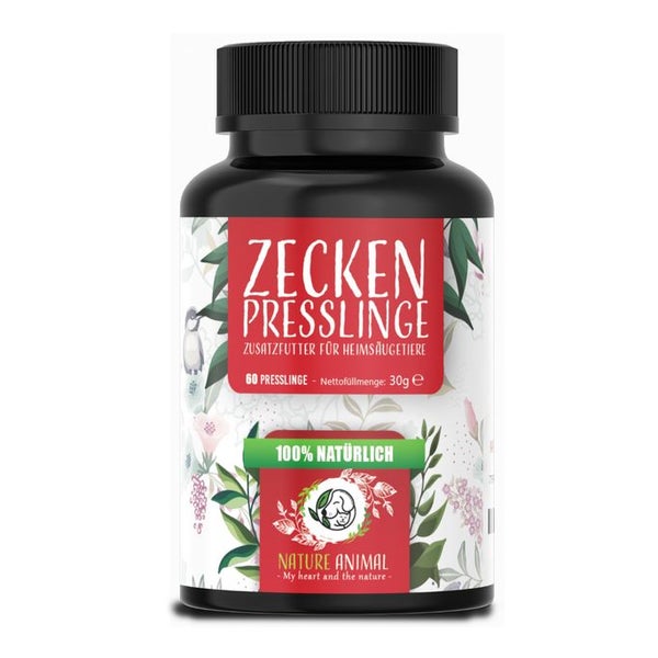 Nature Animal® Zecken Schutz Presslinge für Hund & Katze 30 g