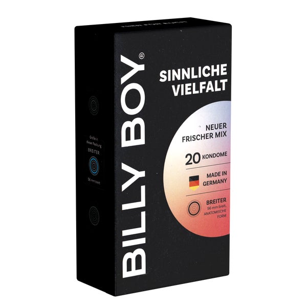 Billy Boy Sinnliche Vielfalt, 20 gemischte Kondome, 5 Sorten (20 Kondome) 20 St