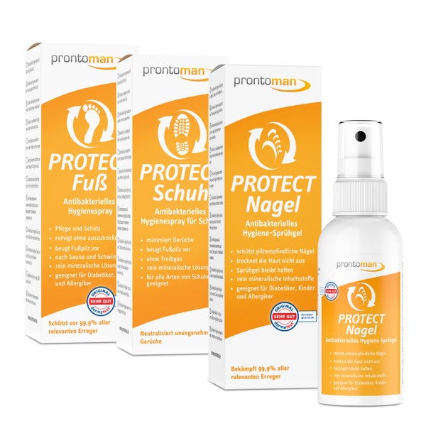 Prontoman Sparset PROTECT - das Sparset rund um den Fuß 200 ml