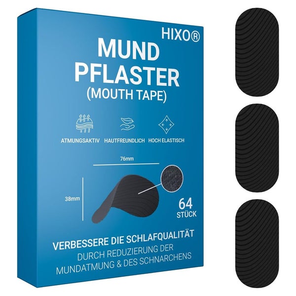 HIXO Mundpflaster Anti-Schnarchen – Extra Stark 64 St