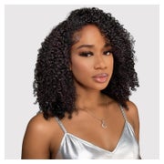 Perücke Echthaar Damen Waterwave 40 cm Half Wig Natural Colo 1 St