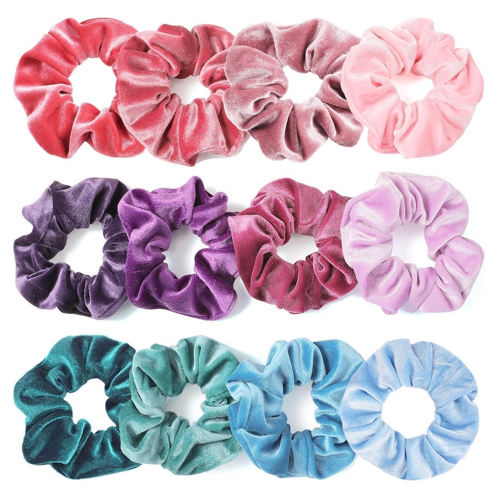 Haargummis Scrunchies Samt Damen Mädchen Haarband Pastellfar 1 St