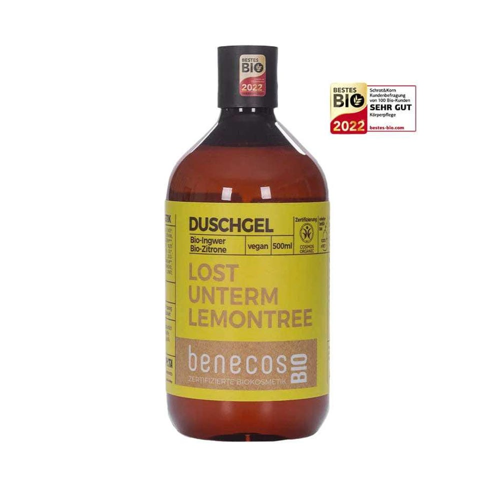 benecos LOST UNTERM LEMONTREE Duschgel Bio-Ingwer 500 ml