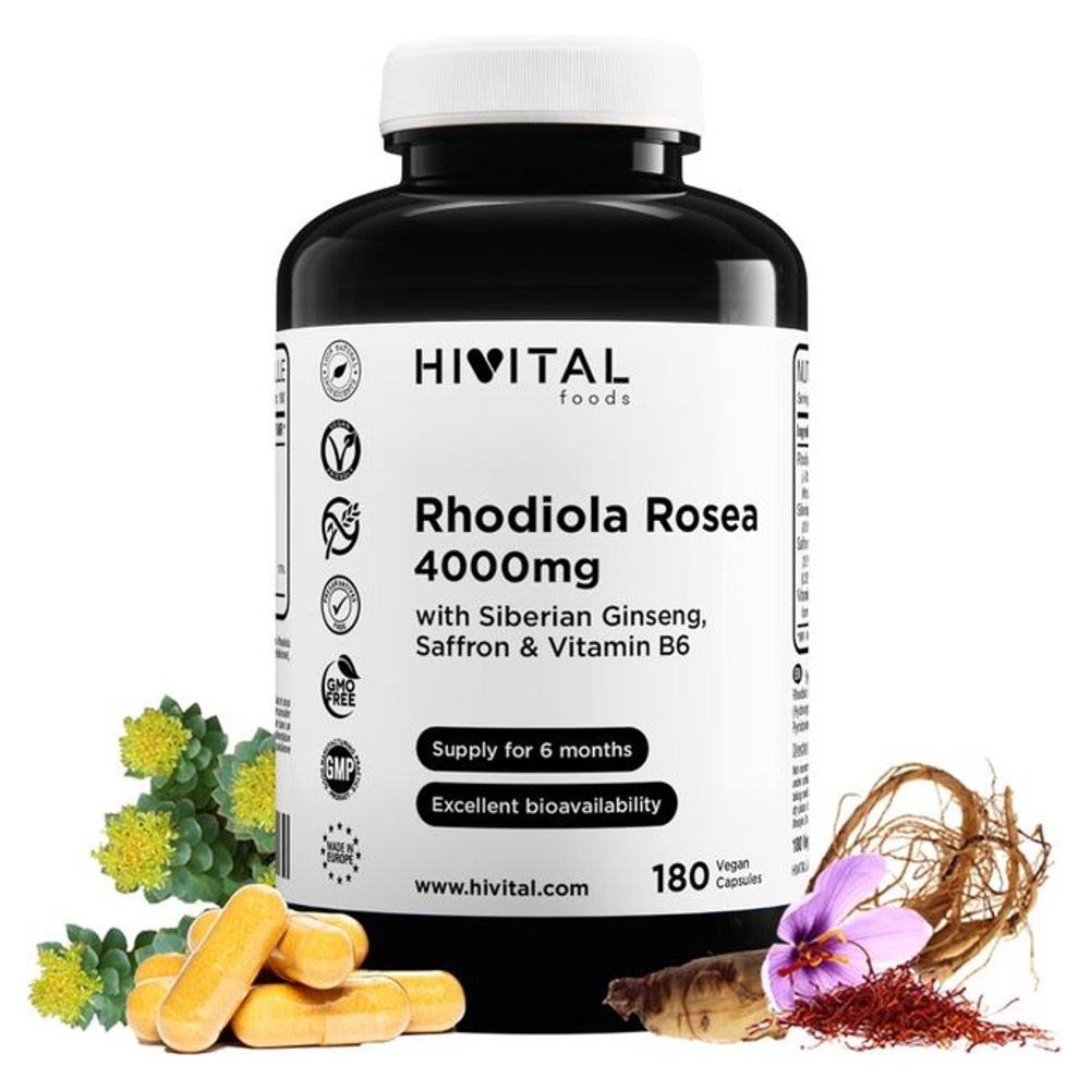 HIVITAL Rhodiola Rosea 4000 mg Kapseln 180 St