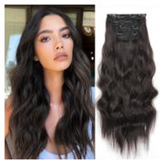 Clip Extensions Dunkelbraun Wellig 20 Zoll 4er 20 Inch C(4#) 1 St