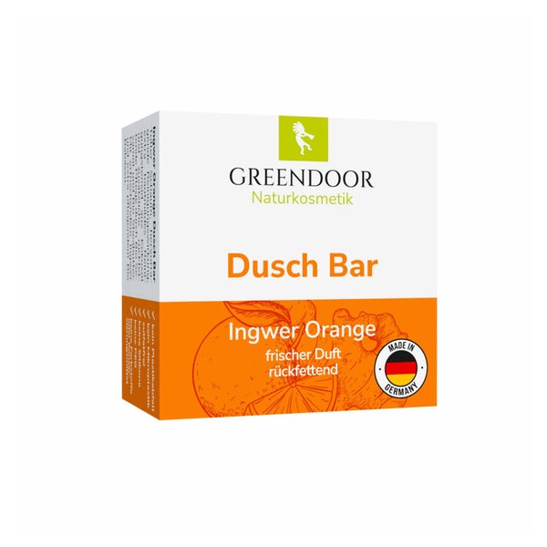 GREENDOOR Dusch Bar Ingwer Orange 75 g