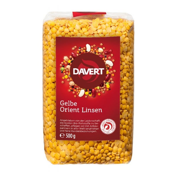 Davert - Gelbe Orient Linsen 500 g