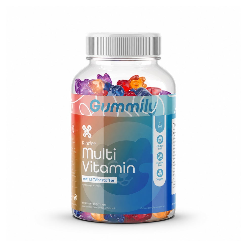 Kinder Multivitamin Zuckerfrei mit 13 Vitaminen & Jod 60 St
