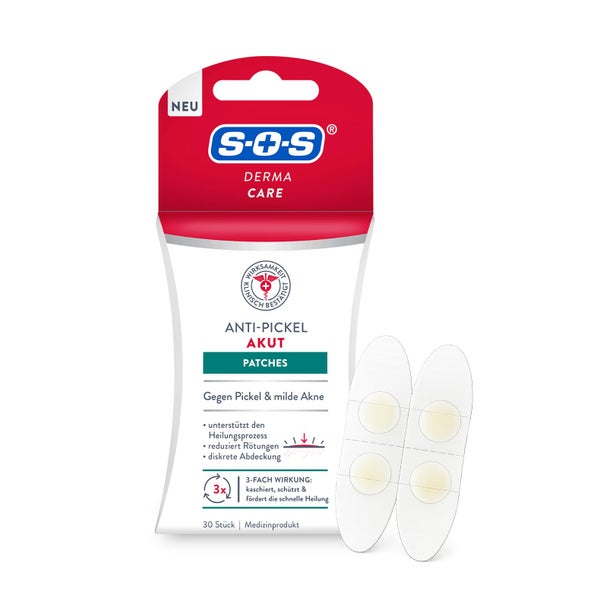 SOS Derma Care Anti-Pickel Patches | 30 Stk. 30 St