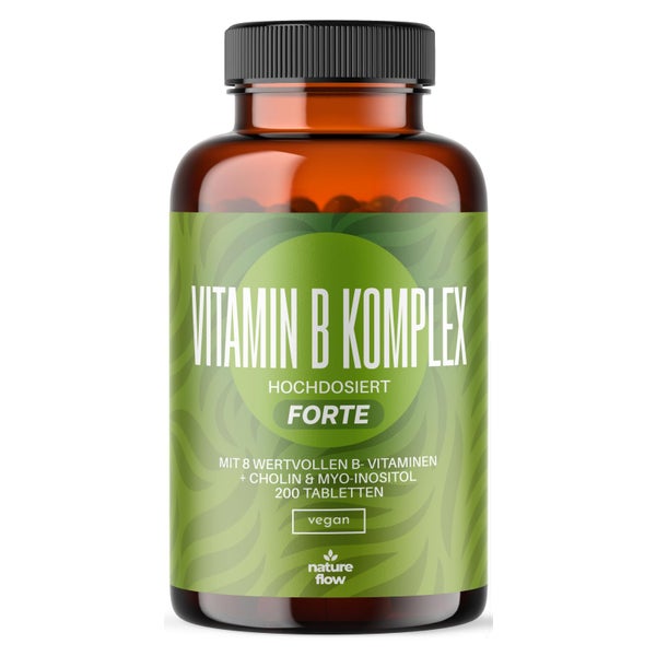 Vitamin B Komplex - 200 Tabletten - Nature Flow 200 St
