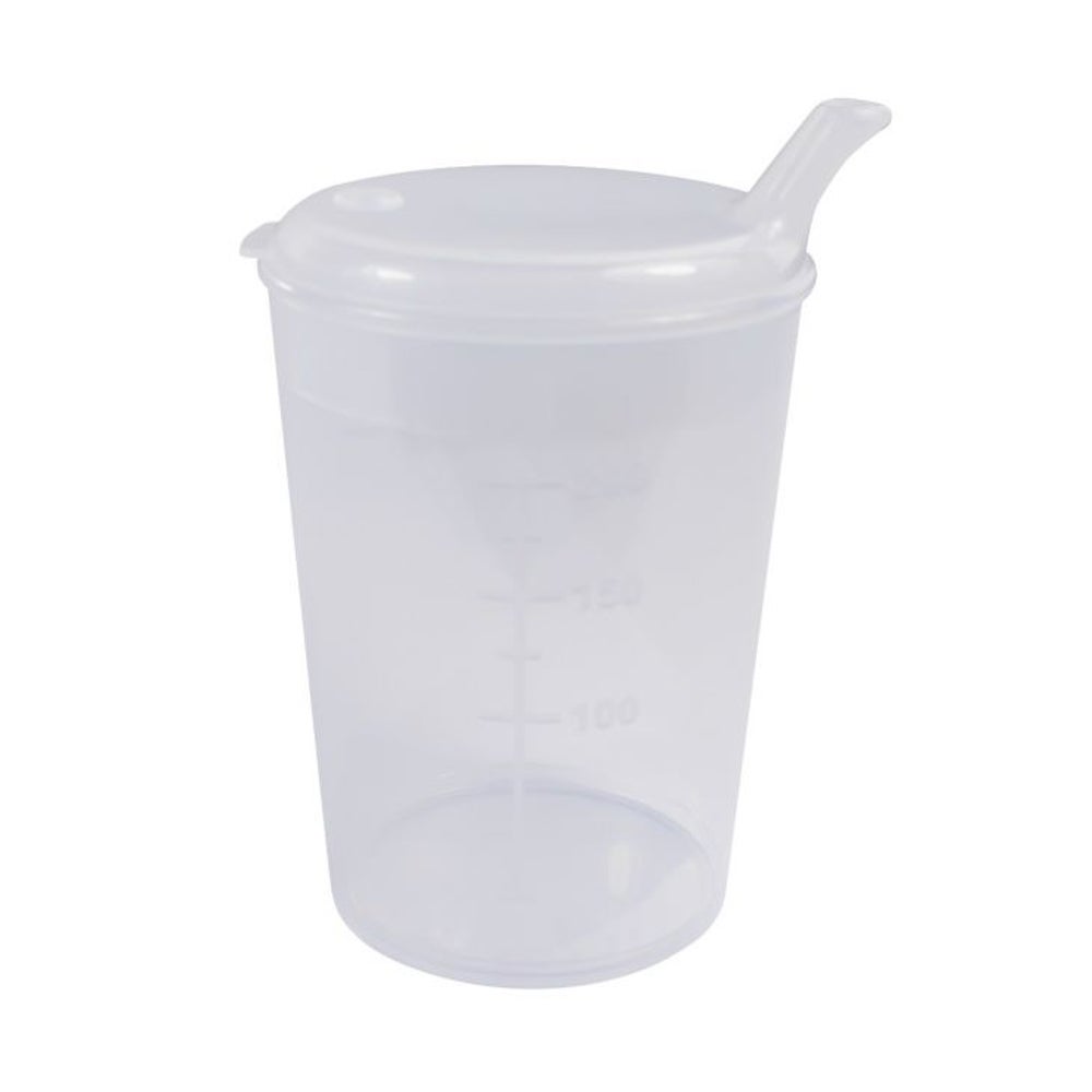 Medi-Inn Schnabelbecher Trinkbecher 250 ml Öffnung 4x4 mm transparent 1 St