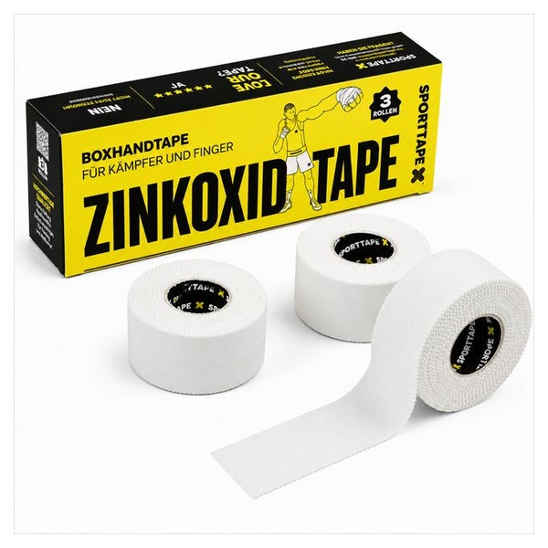 SPORTTAPEzinkoxid SPORTTAPEweiß - 2,5 cm x 10 m 3 St