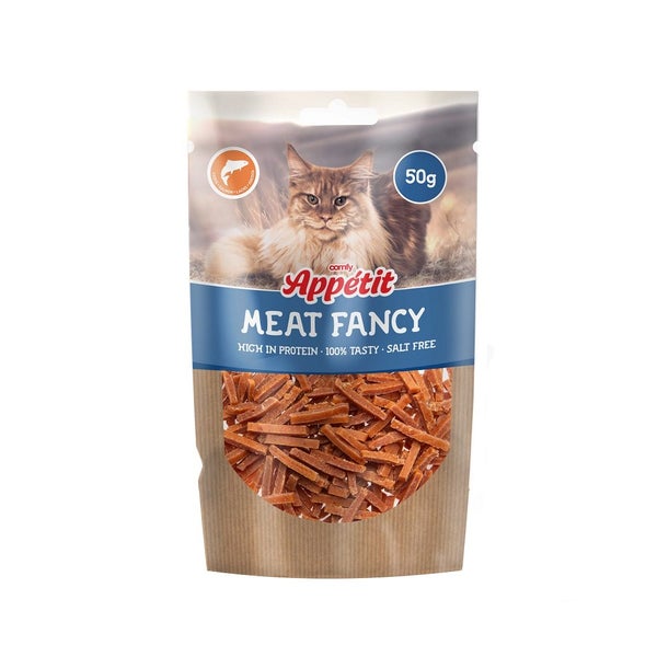 COMFY Appetit Maet Fancy Paski Łososia wysokobiałkowy przysmak dla kotów 0,05 kg