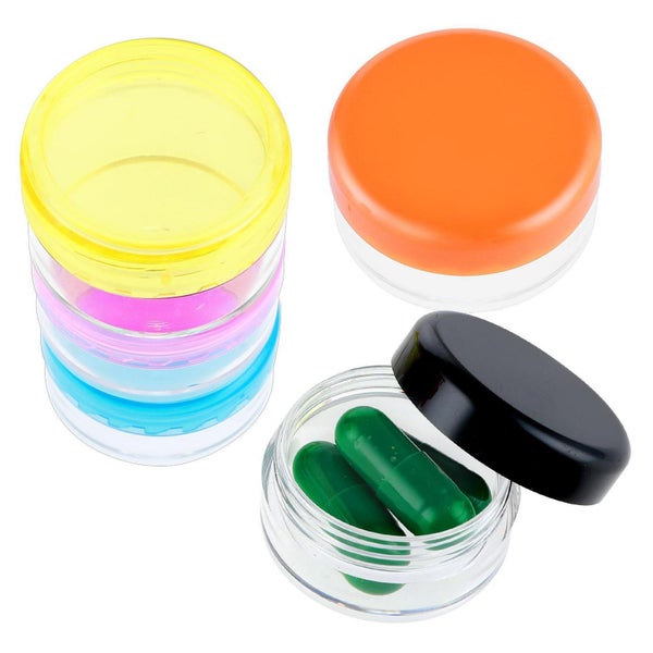 Dimeho Mini-Pillendose 5er-Set BPA-frei