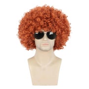 Perücke Afro kurz lockig orange 70er 80er unisex 1 St