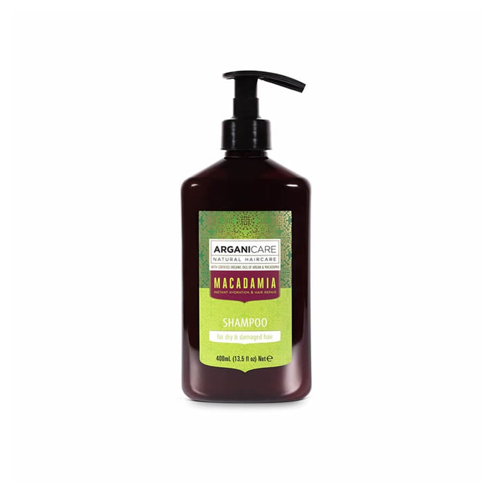 ARGANICARE Feuchtigkeitsspendendes Shampoo - Trockenes &amp; geschädigtes Haar - Macadamia 1 St