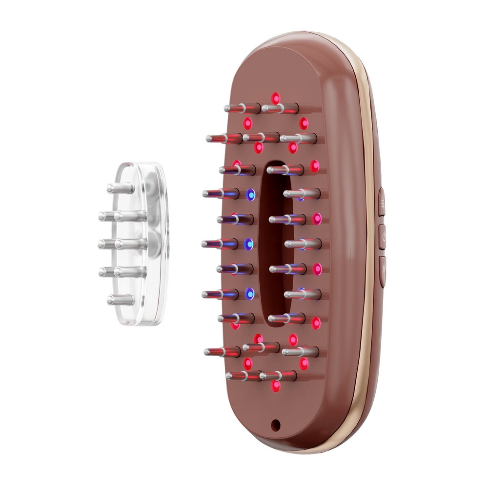 BEAUTIFLY Multifunktionaler Haarwuchs-Kamm rose 1 St