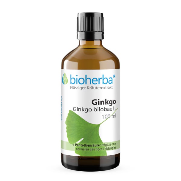 Bioherba GINKGO Ginkgo bilobae L. Tropfen Tinktur 50 ml