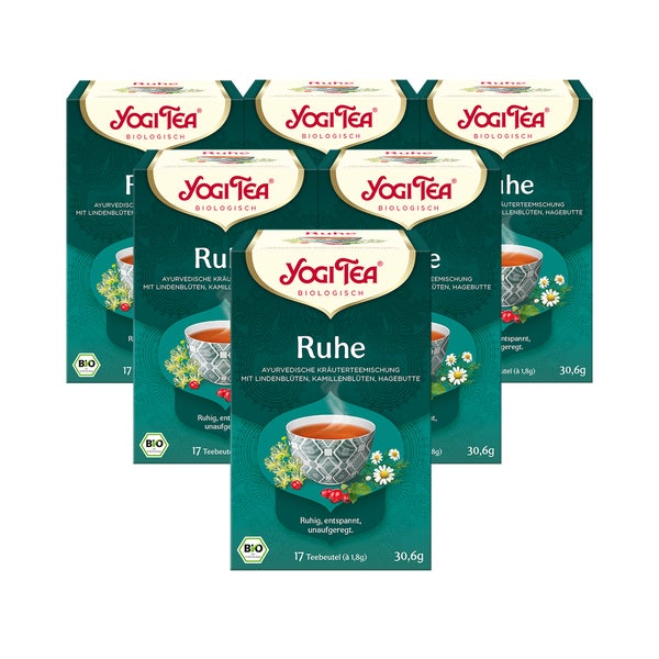 Yogi Tea - Ruhe Bio Kräutertee | 6 x 30,6g 6x17 St