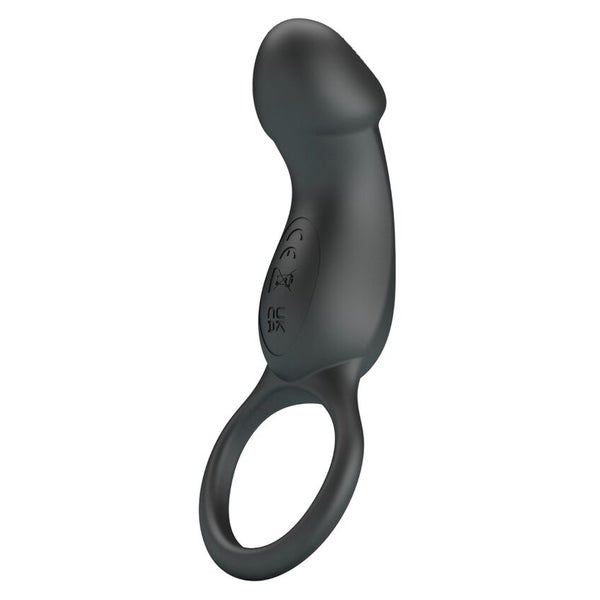 Pretty Love - Trae Vibrationsring mit Schwarzem Stimulator 1 St