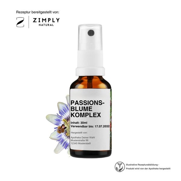 Zimply Natural PASSIONSBLUME KOMPLEX - Pflanzbasierte Rezeptur 30 ml