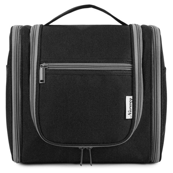 Kulturbeutel Kulturtasche Damen Herren Kinder Groß Schwarz L 1 St