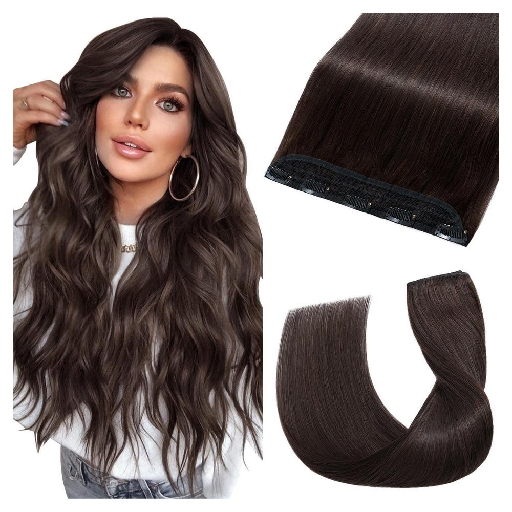 Haarverlängerung Echthaar Remy Clip in Extensions 1 St