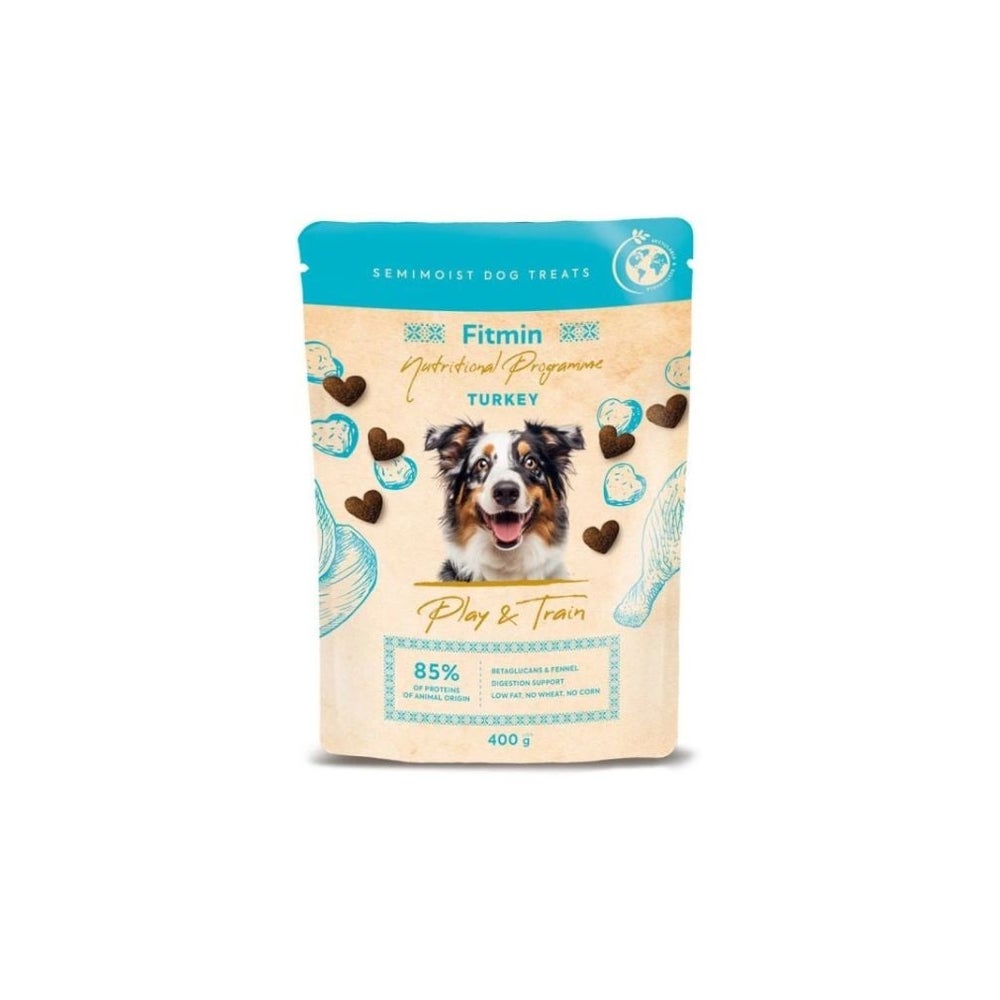 FITMIN NP Play and Train Turkey Trainingssnack aus Truthahn 0,4 kg