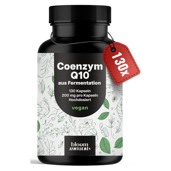 Coenzym Q10 200 mg - 130 Kapseln - Bloom Naturals 130 St