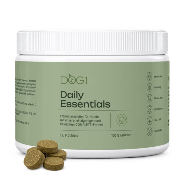 DOG1 Daily Essentials Snack für Hunde 280 g