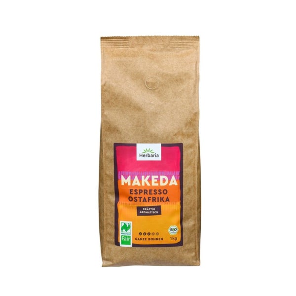 Herbaria Espresso MAKEDA ganze Bohne bio - Naturland Fair