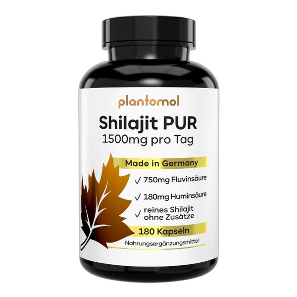 plantomol® Shilajit 1500mg - Mumijo Shilajit Extrakt