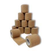 Produktabbildung: LisaCare latexfreie, kohäsiver Pflasterverband 5cm - Beige 12 St