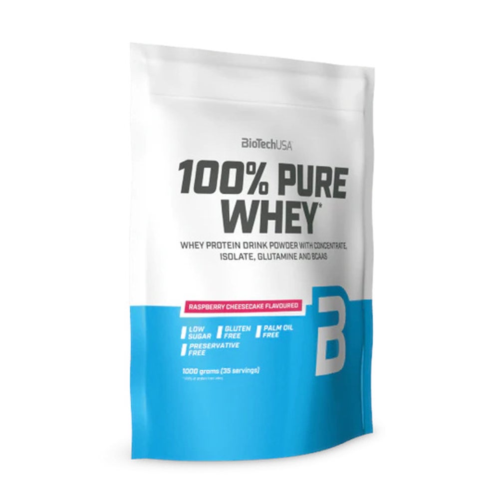 BioTech 100% Pure Whey - Raspberry Cheesecake 1 kg