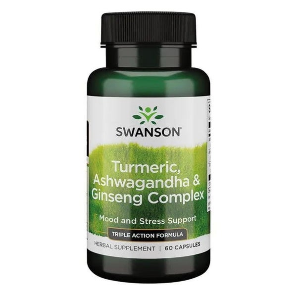 Kurkuma, Ashwagandha & Ginseng Komplex, Kapseln 60 St
